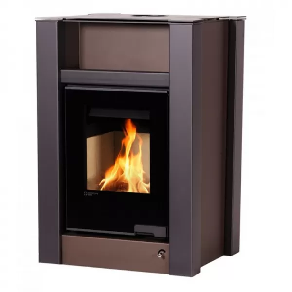 Krbová kamna AQUAFLAM VARIO LEND 11/7kW hnědá - sametová Flamingo HSF34-032