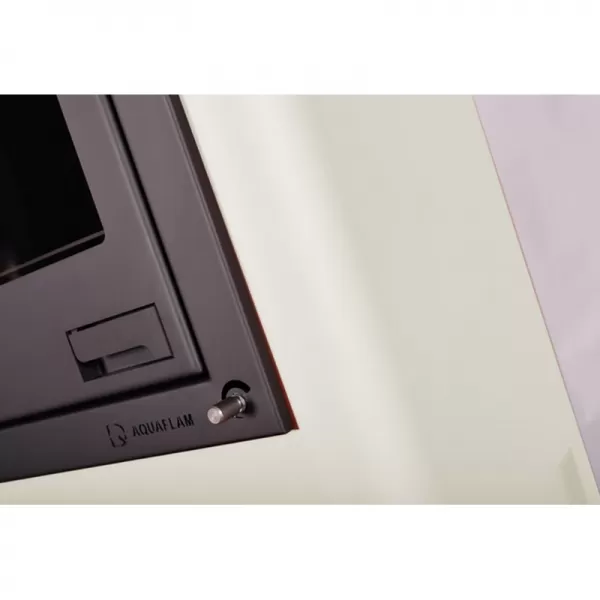 Krbová kamna AQUAFLAM 7 s výměníkem - krémová, manuální regulace Flamingo HSF29-035