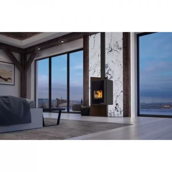 Krbová kamna FLAMINGO DELUXE PULAU, hnědá - sametová Flamingo HSF42-028