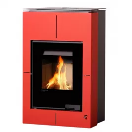 Krbová kamna AQUAFLAM VARIO SAPORO 11/5kW červená Flamingo HSF34-037