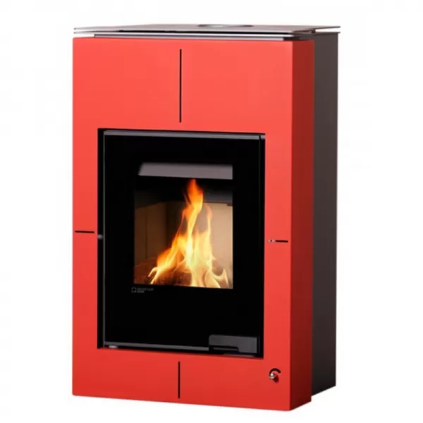 Krbová kamna AQUAFLAM VARIO SAPORO 11/5kW červená Flamingo HSF34-037