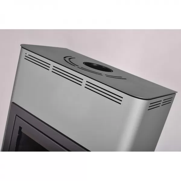 Krbová kamna AQUAFLAM 25 s výměníkem - šedá, automatická regulace Flamingo HSF29-019