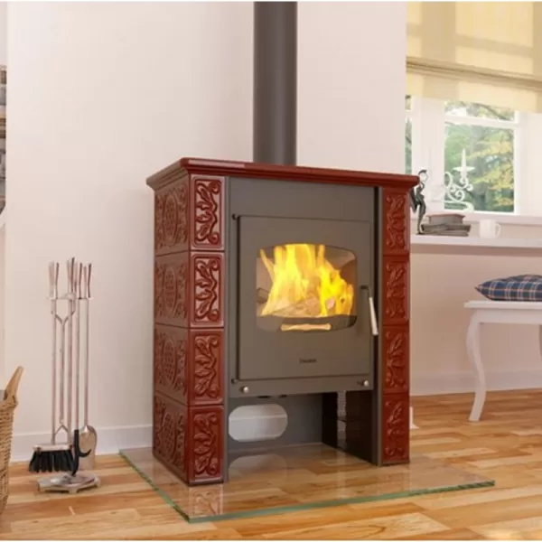 Kachlová kamna FLAMINGO BALI, kachle hnědá Flamingo HSF44-003