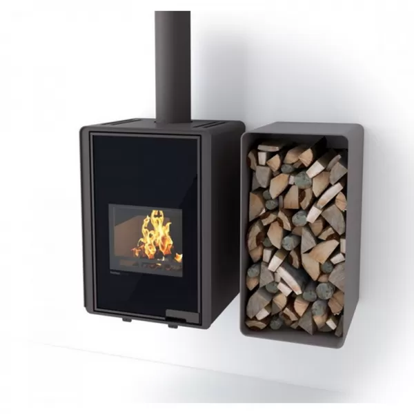 Stojan na dřevo FLAMINGO DELUXE 1, šedá (Malia) Flamingo HSF42-067