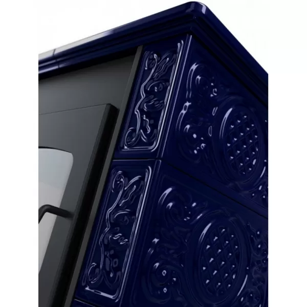 Kachlová kamna FLAMINGO BALI, kachle modrá Flamingo HSF44-005