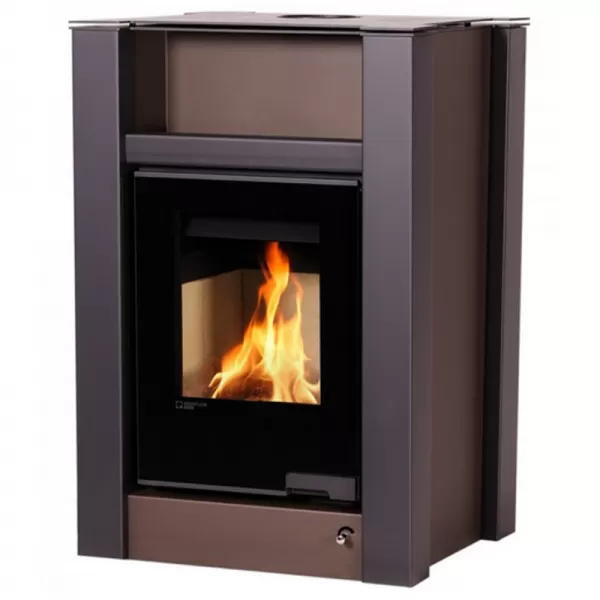 Krbová kamna AQUAFLAM VARIO LEND 11/5kW hnědá - sametová Flamingo HSF34-026