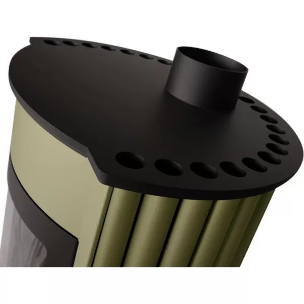 Krbová kamna MASTERFLAMME Medie II, olivová Flamingo HSF41-010