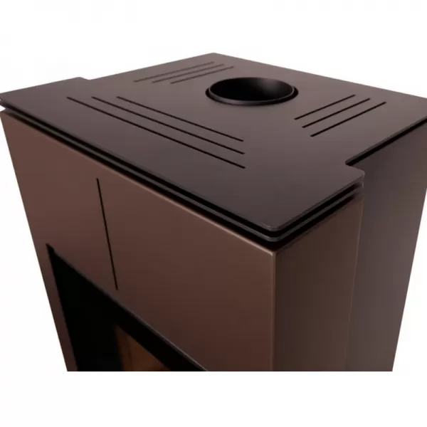 Krbová kamna AQUAFLAM VARIO SAPORO 11/7kw hnědá-sametová