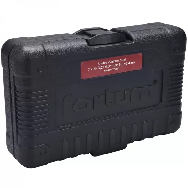 Nýtovací nástavec na vrtačku, pro trhací nýty 2,4-4,8mm, CrMo FORTUM 4770651