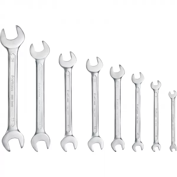 Klíče ploché sada 8ks 6x7, 8x9, 10x11, 12x13, 14x15, 16x17, 18x19, 22x24mm FORTUM 4730104