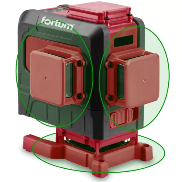 Samonivelační křížový laser se zeleným paprskem Fortum 4780216