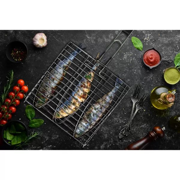 Rošt na 3 ryby, nerez G21 635409