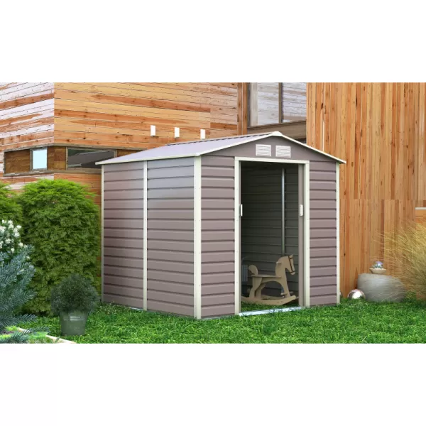 Zahradní domek G21 GAH 407 - 213 x 191 cm, šedý