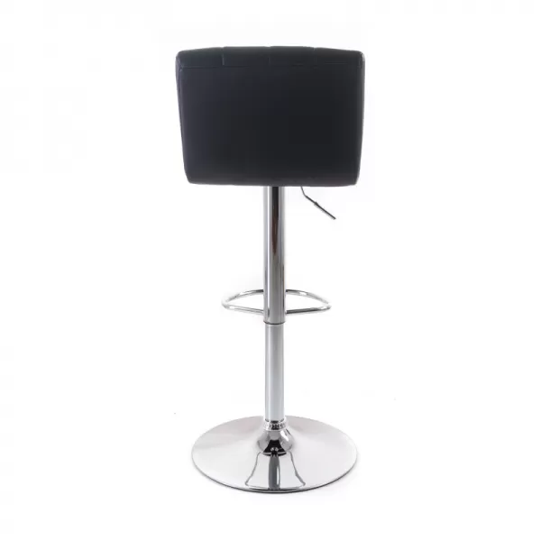 Barová židle G21 Malea koženková, prošívaná black