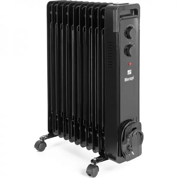 Olejový radiátor G21 Merapi černý, 11 žeber, 2500 W 777062