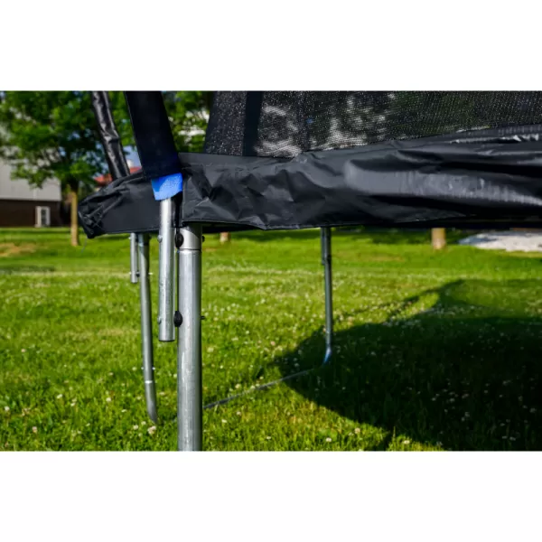 Trampolína G21 SpaceJump, 366 cm, černá, s ochrannou sítí + schůdky zdarma