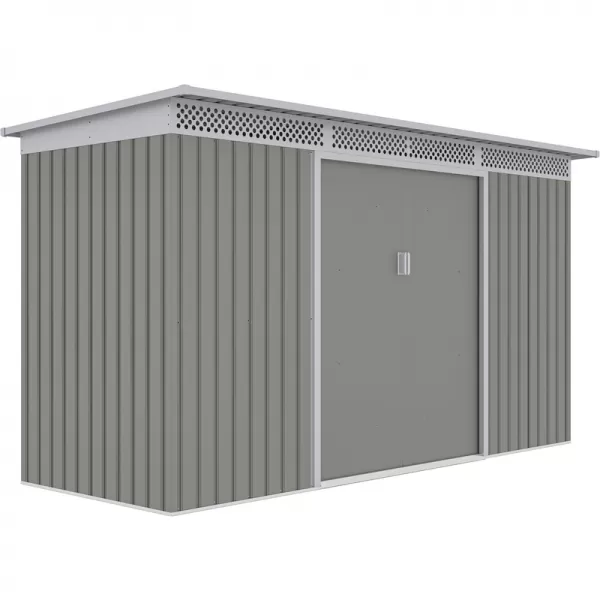 Zahradní domek G21 GRAH 483 - 340 x 142 cm, metalický šedý 63900992