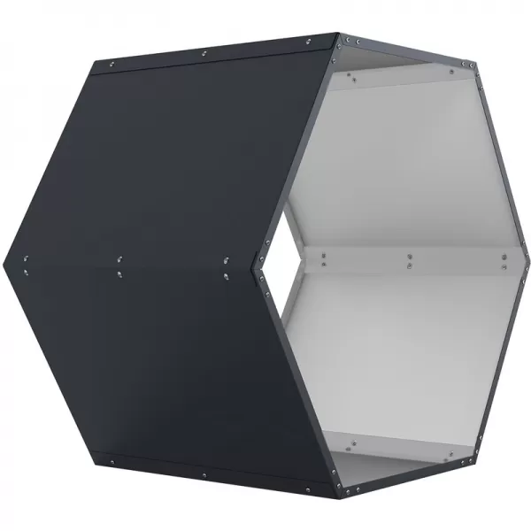Přístřešek na dřevo G21 HEX 53 - 92 x 60 cm, antracitový 63900517