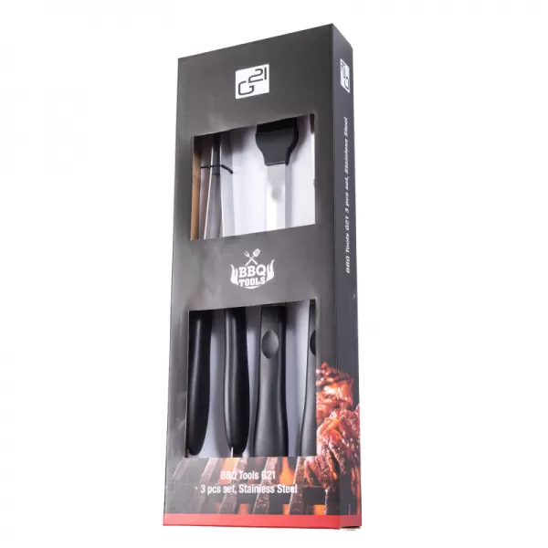 Grilovací nářadí sada 3 ks, nerezové G21 635404