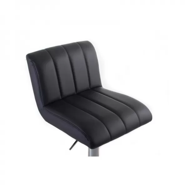 Barová židle G21 Malea koženková, prošívaná black
