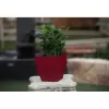 Samozavlažovací květináč G21 Cube mini červený 13.5 cm