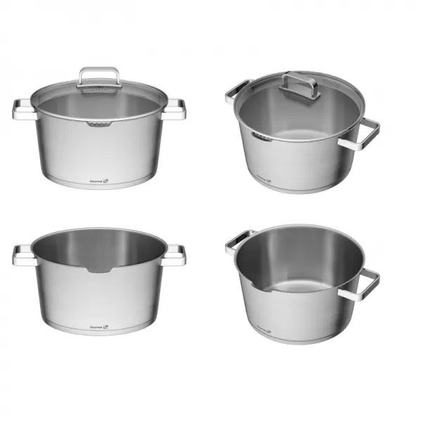 Hrnec G21 Gourmet Magic s cedníkem 28 cm s poklicí nerez