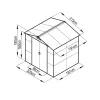 Zahradní domek G21 GAH 407 - 213 x 191 cm, šedý