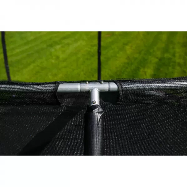 Trampolína G21 SpaceJump 430 cm, černá, s ochrannou sítí + schůdky zdarma