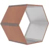 Přístřešek na dřevo G21 HEX 53 - 92 x 60 cm, hnědý 63900518