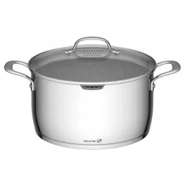 Hrnec G21 Gourmet Miracle s cedníkem 28 cm s poklicí nerez/greblon