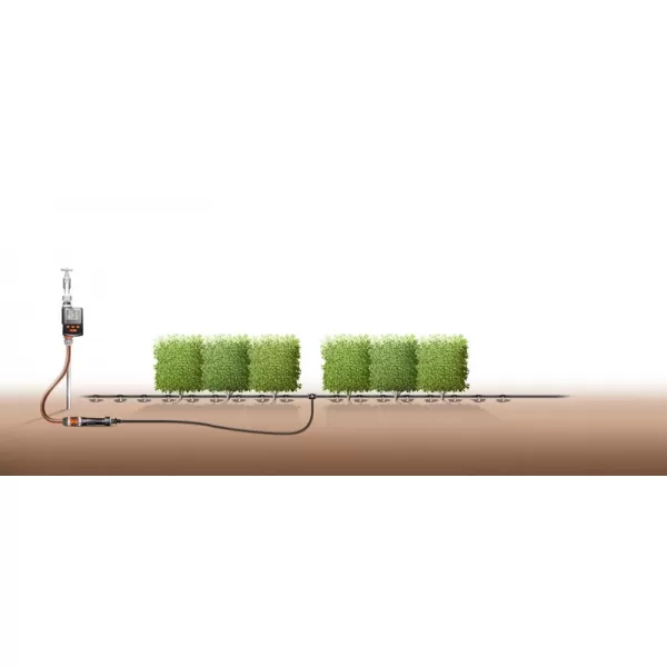 Micro Drip kapací hadice pro zavlažování zeleninových záhonků / řádků s rostlinami - sada (15 m) Gardena 13010-20