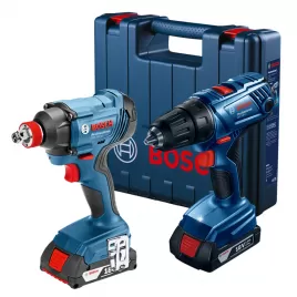 Aku rázový utahovák 2x1,5Ah Bosch GDX 180-LI + GSR 180-Li 0.601.9G5.222
