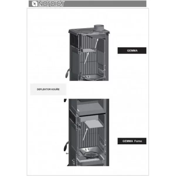 Kachlová kamna bílá Nordica Gemma Elegance