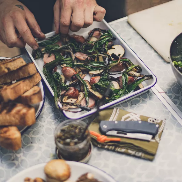 Nůž Flatiron Cleaver D2 - modrý Gerber 1055363