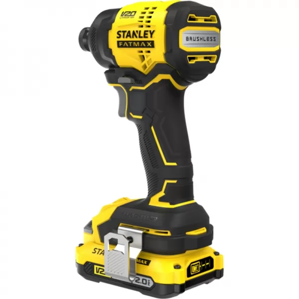 Aku bezuhlíkový rázový utahovák 18V 1x2,0Ah STANLEY FATMAX V20 SFMCF811D1T