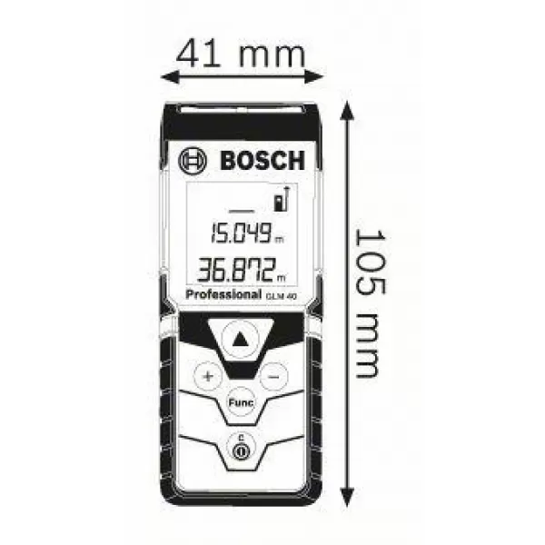 Laserový dálkoměr Bosch GLM 40 Professional 0.601.072.900