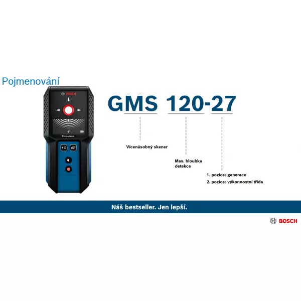 Detektor Bosch GMS 120-27 0601081701
