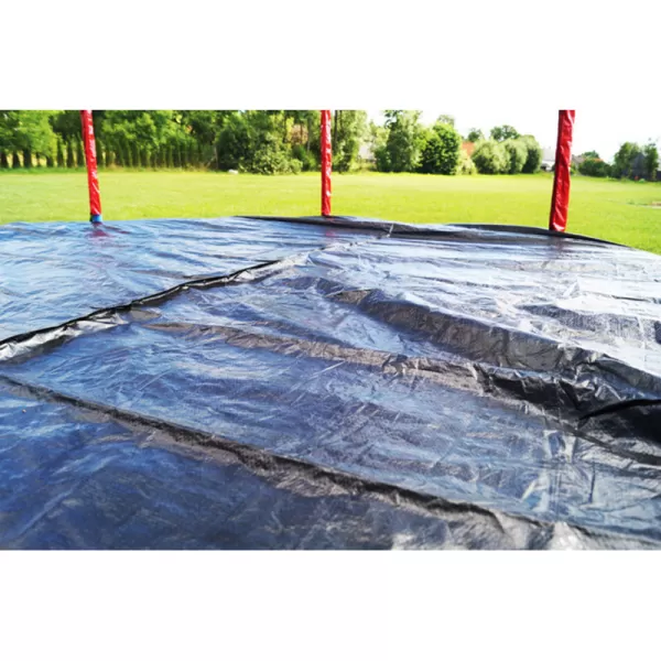 Trampolína červená 366 cm s ochrannou sítí + žebřík + krycí plachta GoodJump