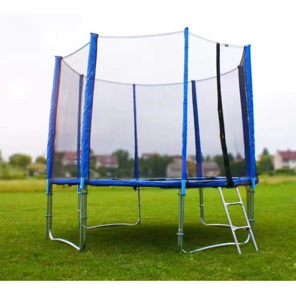 Trampolína 400 cm s ochrannou sítí + žebřík + krycí plachta GoodJump