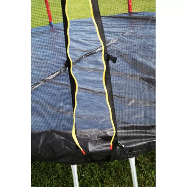 Trampolína červená 366 cm s ochrannou sítí + žebřík + krycí plachta GoodJump