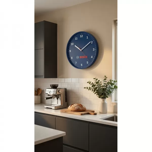 Nástěnné hodiny modré Bosch 1619M013GT