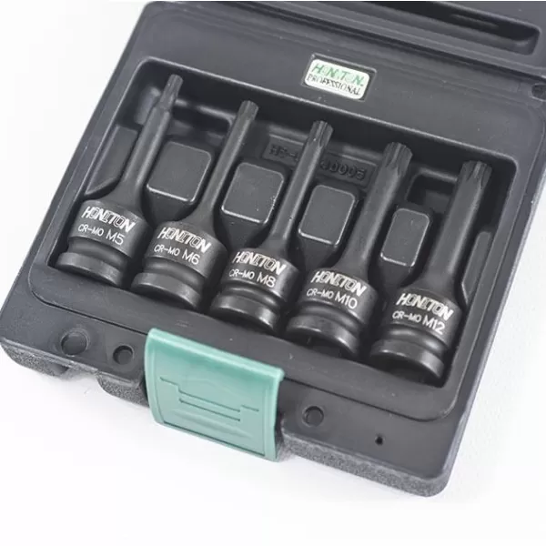 Sada průmyslových hlavic zástrčných XZN 1/2" 5dílů HONITON H5-IBS40005M