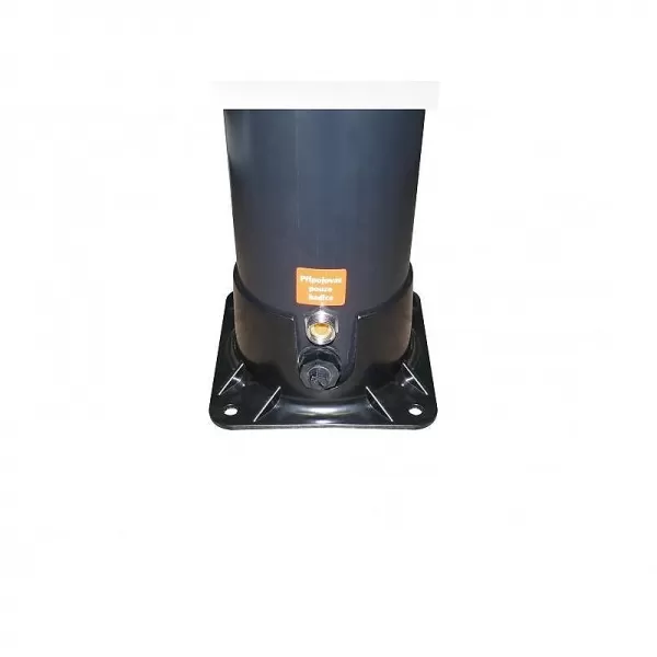 Solární sprcha s dlouhou hlavicí Hawaj Uno 38 l, černo-stříbrná