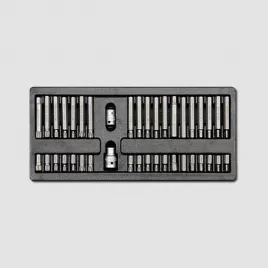 Sada zástrčných hlavic 10mm XZN TRX IMBUS 3/8"1/2" 40 dílů, plastové plato A HONITON HA085