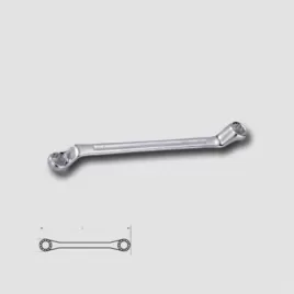 Klíč očkový výnutý 75° 40CRV 21x23mm HONITON HDW752123E