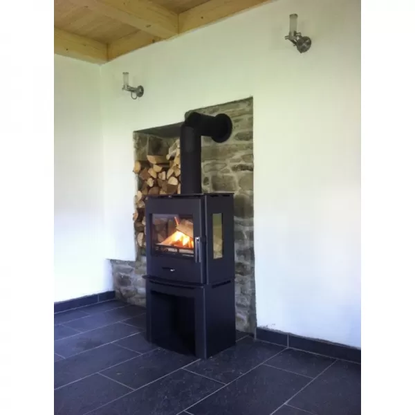 Krbová kamna hede 4D panorama