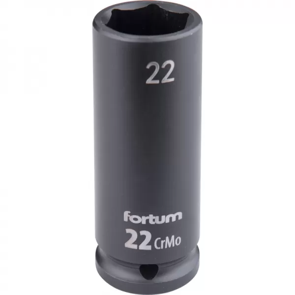 Hlavice nástrčná rázová 1/2", 22mm, L 78mm, CrMoV Fortum 4703222
