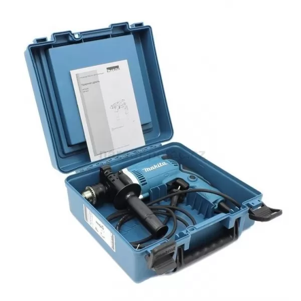 Příklepová vrtačka + kufr Makita HP1630K