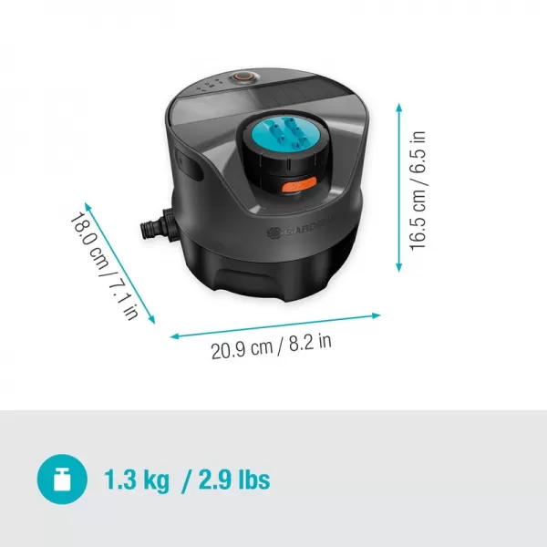 Zavlažovací systém AquaPrecise, solární napájení, pro trávníky Gardena 16000-29