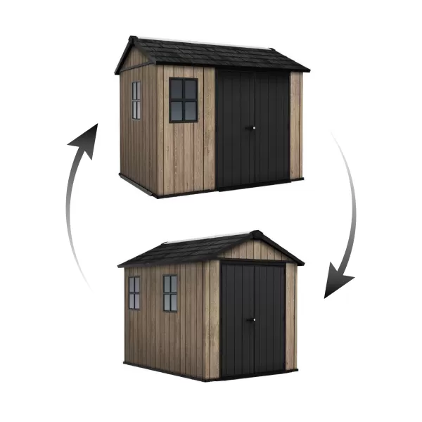 Zahradní domek 7,5 x 9 Ashwood, s podlahou Keter Apex